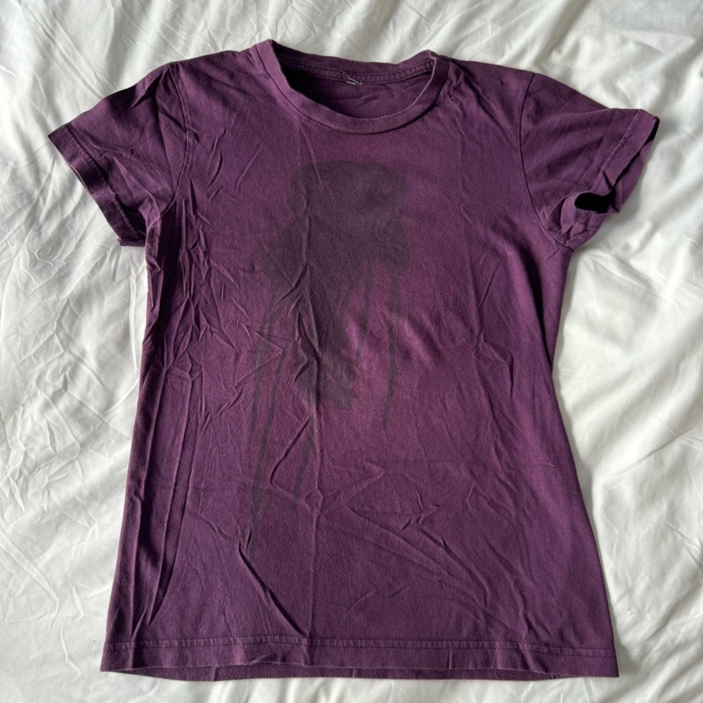 4/$20 T-Post purple graphic t-shirt, Blood vs. Love - Picture 3 of 9